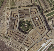 Pentagon satellite image